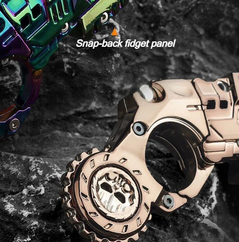 Toy Fidget Pistol Shell Ejecting Stress Relief, TikTok Viral Fall 2026 Desk Gadget Gift for Teens