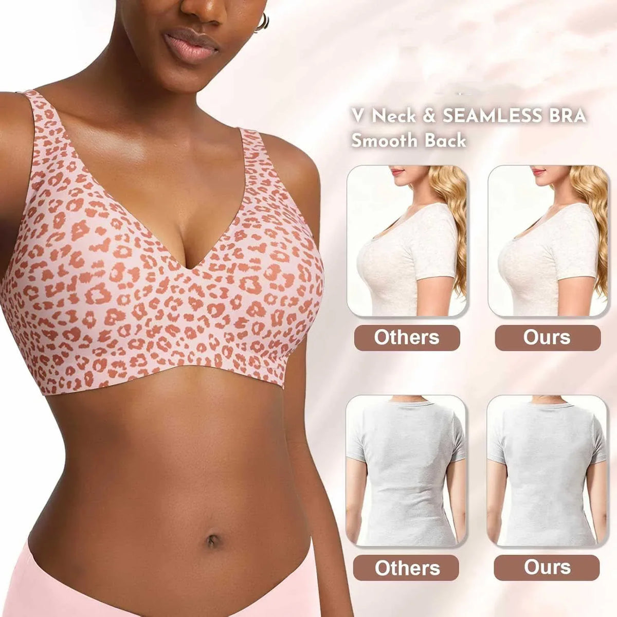Breathable Women's Bra - Seamless, Full Cup, Wire-Free, Nylon-Elastane Blend, Regular Wear