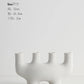 Ceramic Candle Holders Kit Of 3 White Scandinavian Minimalist Candle Stands Fall 2025 Contemporary Centerpiece Gift