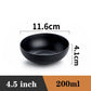 Bowl Ramen Black Plastic Japanese Style Noodle Bowl