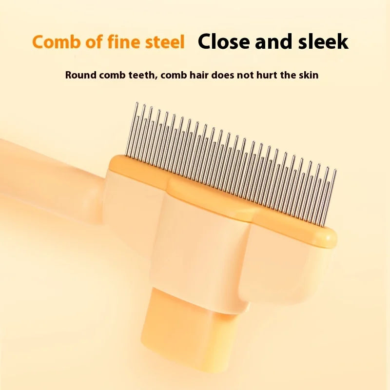 Dog Hair Remover Brush for Long Hair Pets - Grooming and Maintenance Comb for Dogs and Cats, Bath Brush for Simple Hair Cleaning