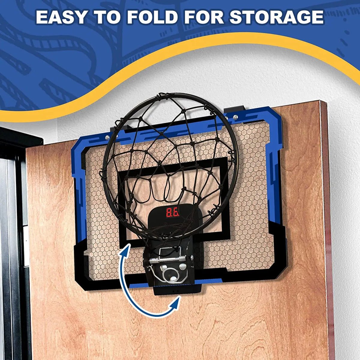 Basketball Hoop For Kids Wall Mounted Mini Backboard Kit Indoor Outdoor Play Back To School 2026 Gift