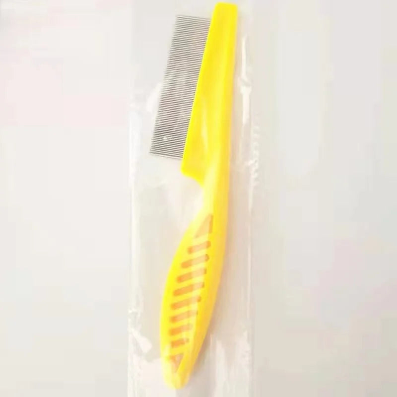 Stainless Steel Pet Grooming Comb - Flea & Shedding Brush for Cats & Dogs, Massage Device