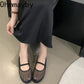 Light Women’s Mary Jane Flats - Shallow Mesh, Casual