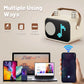 Kids2025 Edition Karaoke Machine Travel-Friendly Bluetooth Speaker With 2 Cordless Microphones Party Gift