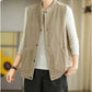 Plush Women's Corduroy Vest - Relaxed Sleeveless, Velvet