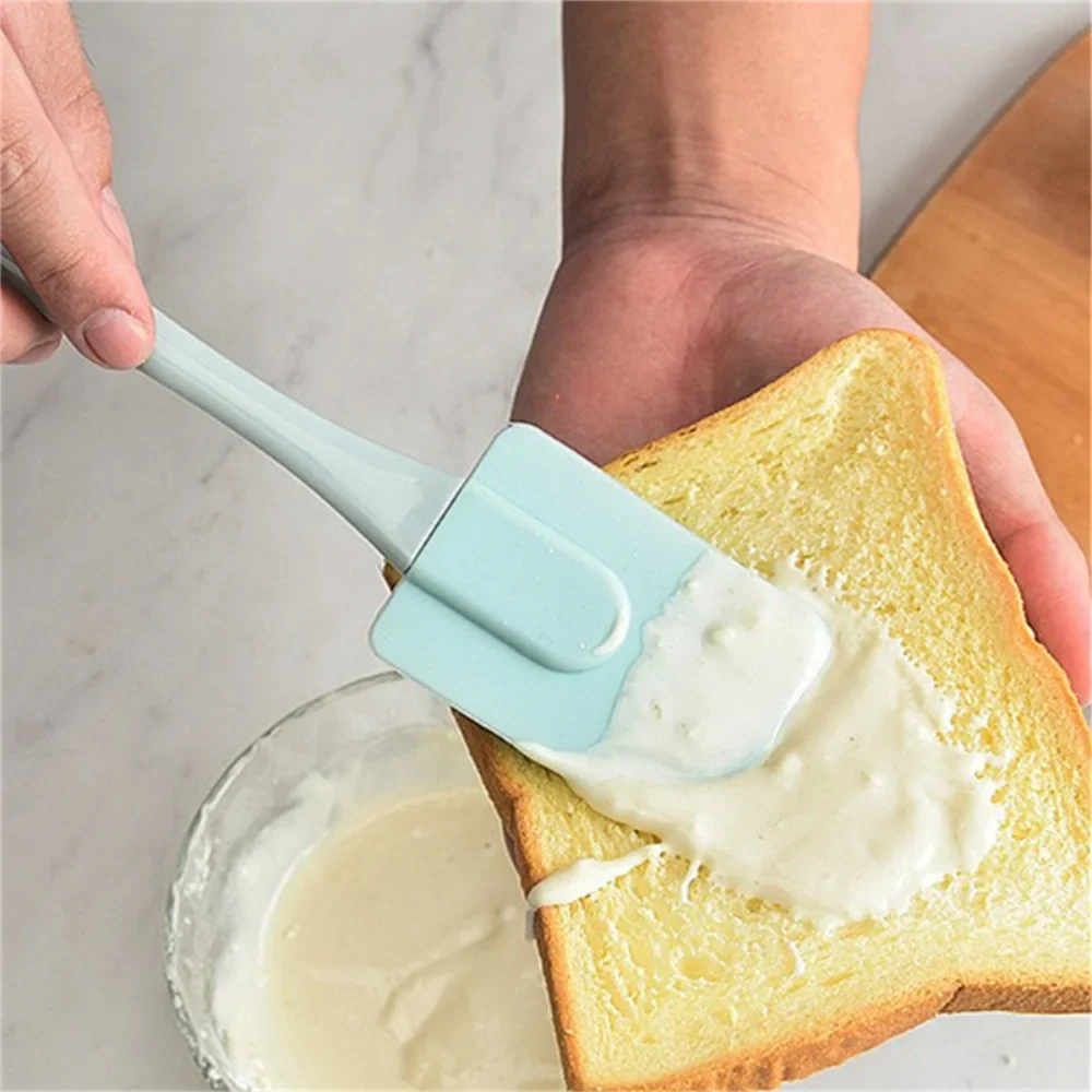 3Pcs Non-Stick Silicone Spatula Kit for Baking, PP Handle, Kitchen Device