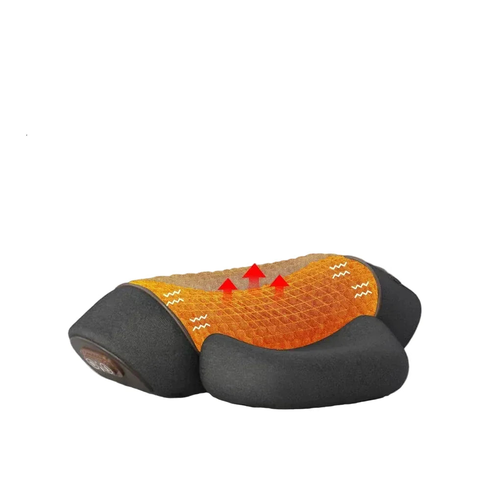 Massager Neck Pillow With Heat And Vibration - Viral Trend Cervical Therapy For Neck And Shoulder Relief, Hot Compress