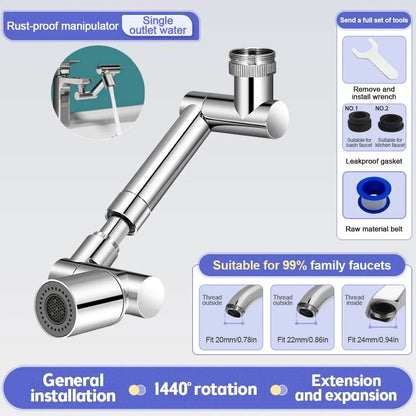 Faucet Extender 360° Swivel Robotic Arm Kitchen Sink Aerator, TikTok Viral Spring 2026 Minimizes Splash