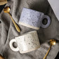 Ceramic Mug 300ml Porcelain Ring Handle Speckled Handmade Contemporary Coffee Cup Fall 2025 Cozy Gift