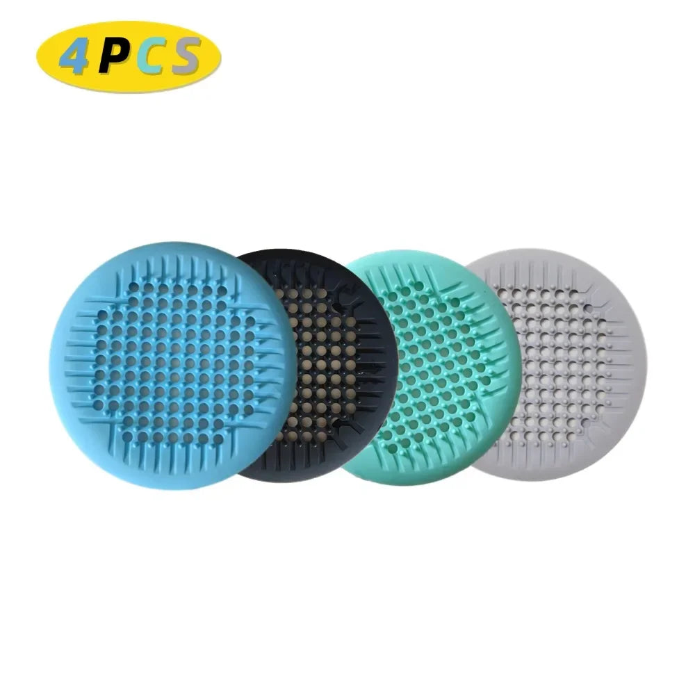 Shower Drain Hair Catcher Silicone Drain Cover - Suction Cup Bath Tub Strainer, Fall 2026 Household Refresh Gift Idea