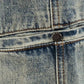 Men's Oversized Denim Jeans - Loose Straight Cut, Washed