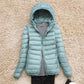 Light Women’s Down Jacket - Hooded, Packable Travel