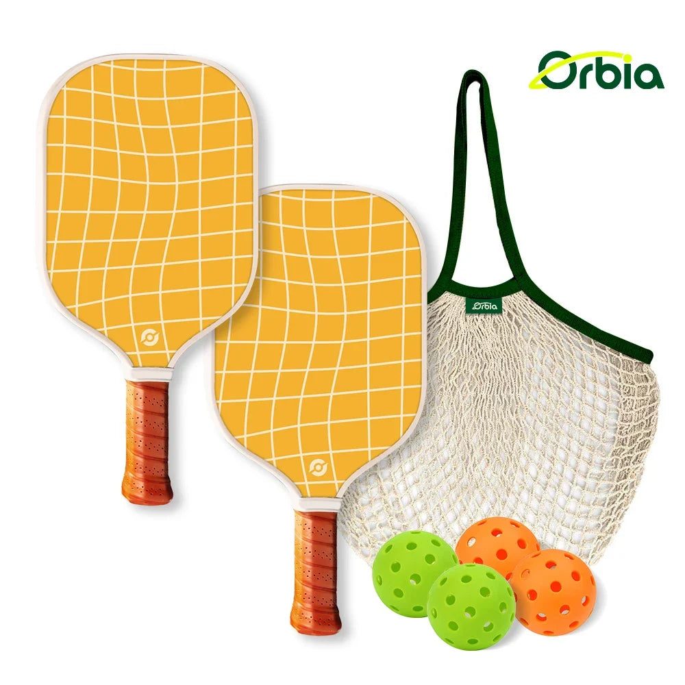 Variant image for Kid's Pickleball Paddle Set with Glass Fiber Construction and 13mm Polypropylene Core for Outdoor Sports-1