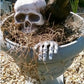 Stakes Skeleton Realistic Skull And Hands Lawn Halloween Decor Fall 2025 Outdoor Spooky Yard Prop