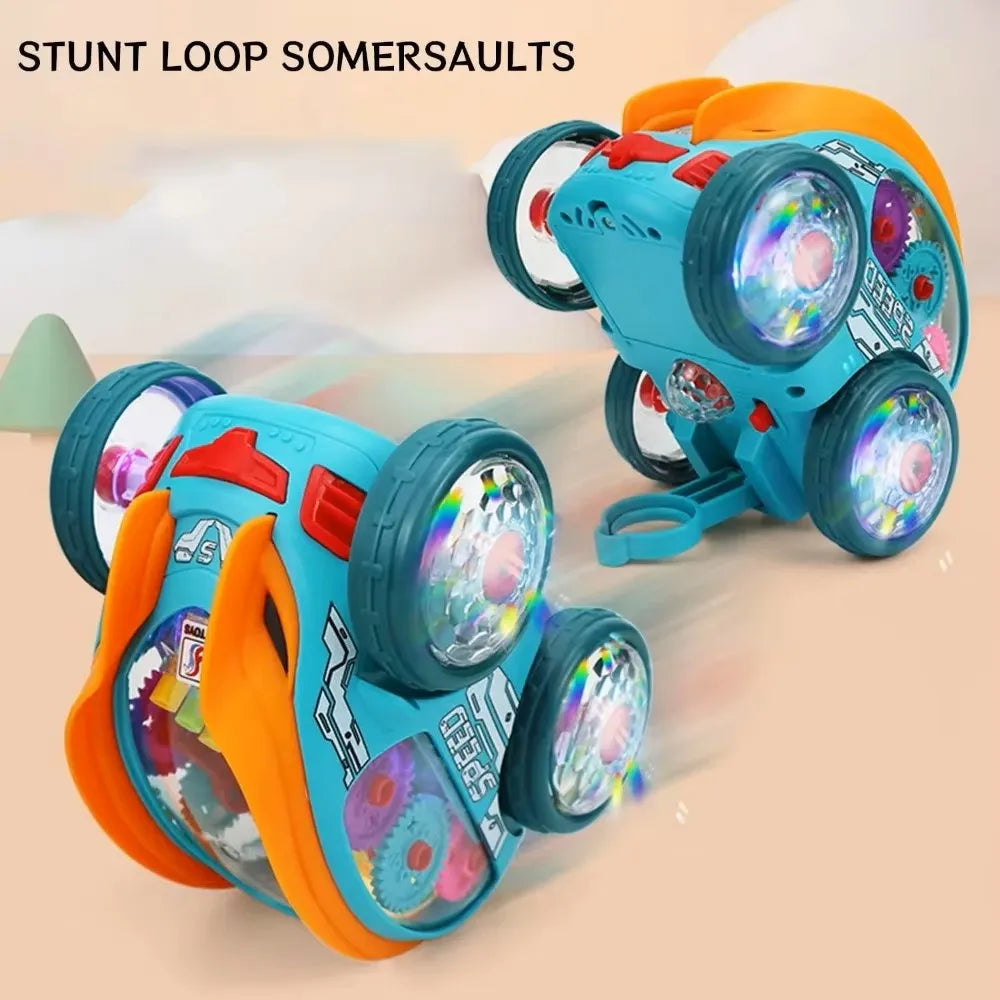 Toy Speedlite Car with LED Lights & Music for Boys Girls, Dynamic Transparent Luminous Car
