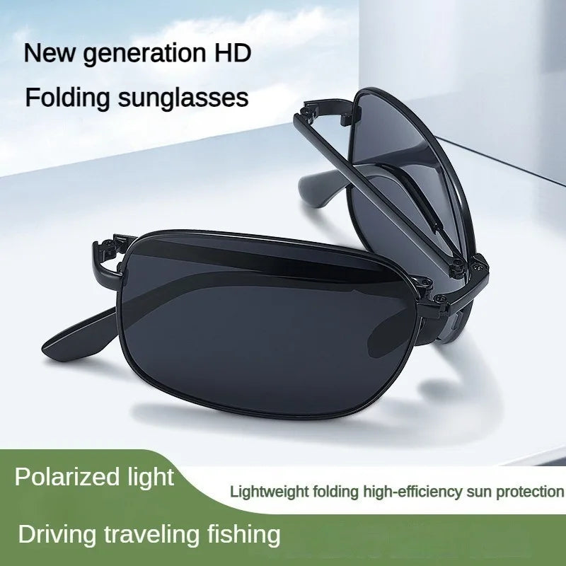 Folding Polarized Sunglasses 2 Pack Dual Use Driving Day Night Color Changing Square Frame Spring 2026 Trend