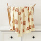 Muslin Bamboo Swaddle Blanket 120x120 Cm Floral Newborn Bedding Fall 2025 Breathable Eco Friendly Baby Gift