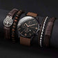 Quartz Watch And Bracelet Kit Nylon Band Casual Gift