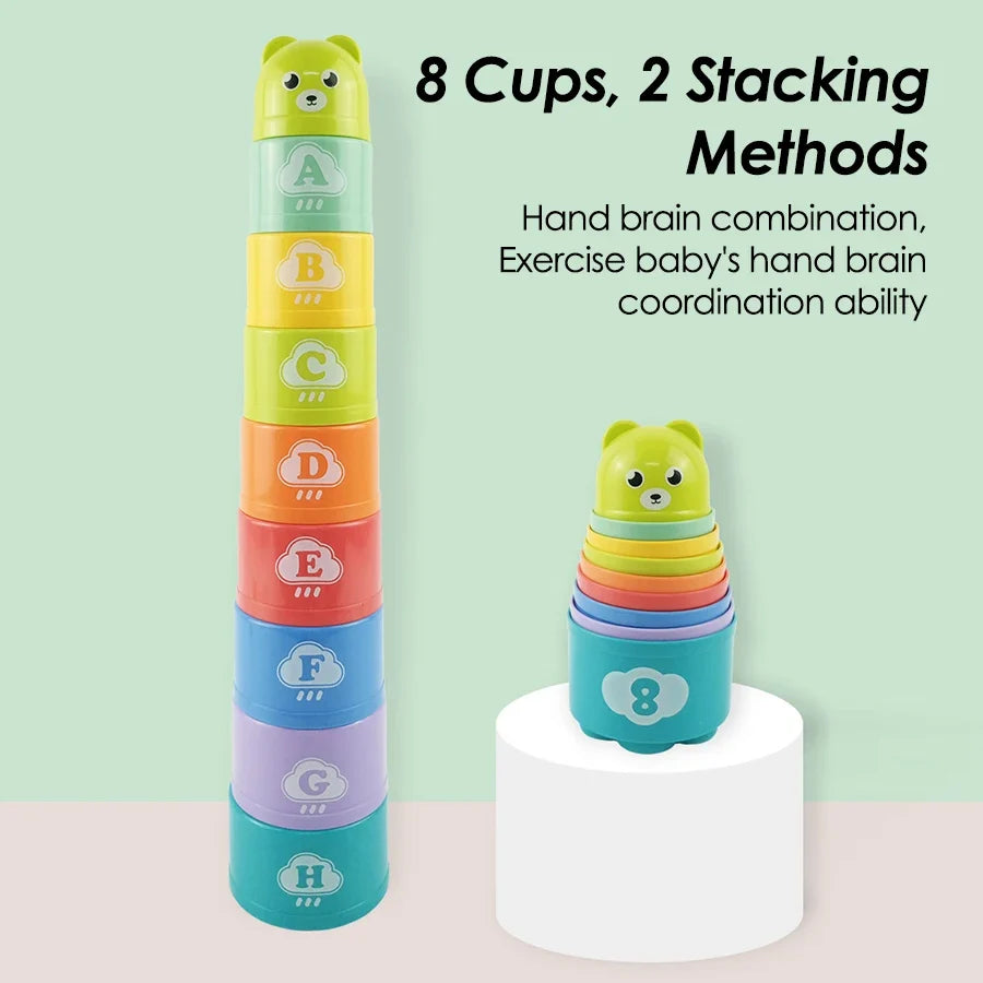 Stack Speed Challenge Cup Game - Educational Brain Development Toy for Kids, Coordination and Reflex Training Activity
