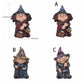 Resin Witch Statue Water-Resistant Garden Gnome Figurine Indoor Outdoor Halloween Decor 2026 Gift Idea