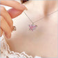 Pendant Zircon Necklace Pink Planet Heart Valentines Day Gift 2026 Aesthetic Jewelry