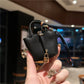 Inspired Birkin Mini Hand Bag - Leather Basket Bag Charm Keychain & Earphone Case