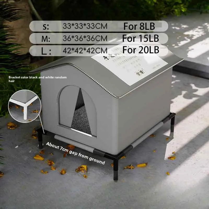 Pet House Water-Resistant Outdoor Shelter For Compact Dogs And Cats Foldable Winter 2026 Warm Cave Bed Washable