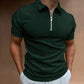Variant image for Classic Fit Zipped Mens Polo Shirt in Multiple Colors - Stylish, Comfortable, Breathable Polyester-25
