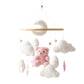 Crib Wooden Mobile Felt Bear Musical Newborn Sensory Toys