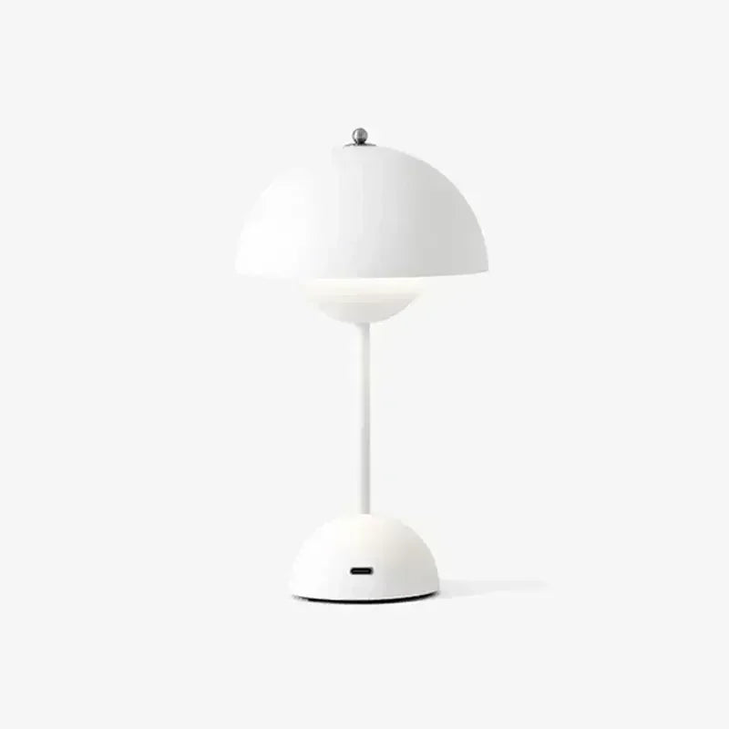 Battery-Powered Table Lamp Scandinavian Flower Bud With Iron Touch Switch Fall 2026 Household Decor For Bedroom Or Nightstand