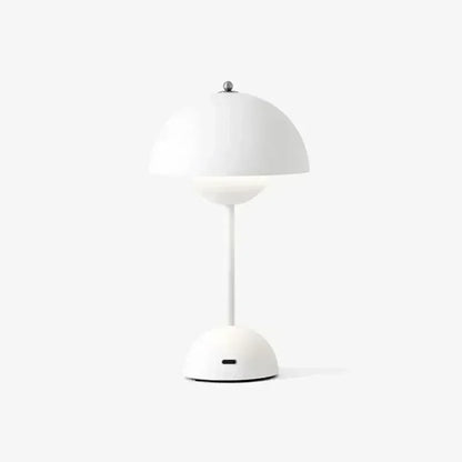 Battery-Powered Table Lamp Scandinavian Flower Bud With Iron Touch Switch Fall 2026 Household Decor For Bedroom Or Nightstand