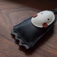 Bag Leather Charm No Face Keychain Black Cozy Cute Gift