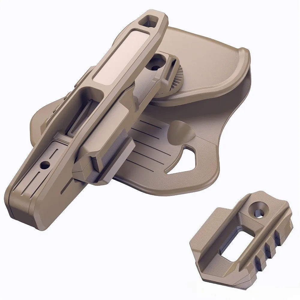 Pistol Nylon Belt Holster - Universal Fit for Double Stack 9mm Handguns, Airsoft and Outdoor Carry