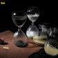 Timer Hourglass 30-Minute Moire Ripple Glass Hourglass Decor Fall 2025 Coffee Shop Centerpiece And Functional Timer Gift