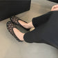 Women Breathable Ballet Flats - Mesh Crystal, Casual Walking