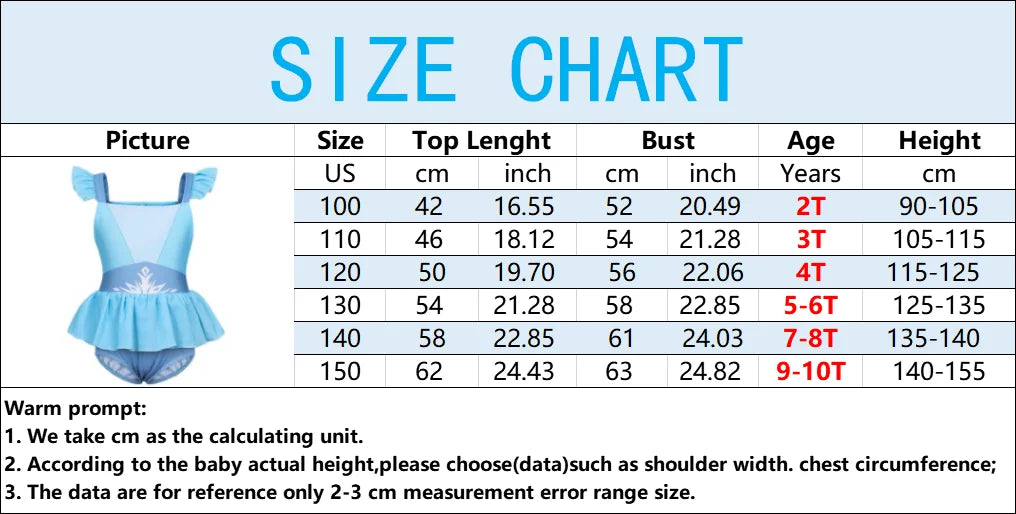 Sturdy Princess Print, Cotton-Poly, For Beach and Pool – Fast-Dry Girls Two-Piece Swimsuit
