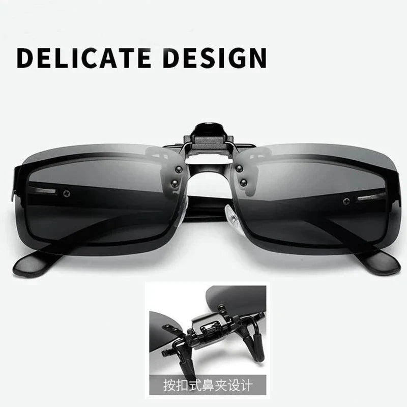 Clip Polarized On Sunglasses - UV 380 Driving Fishing Glasses Color Lenses