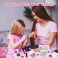 Kids2025 Edition Makeup Kit Pink Washable Princess Play Kit Safe Non Toxic Back To School Gift