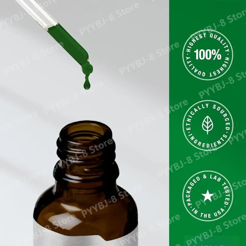 Chlorophyll Liquid Drops Mint Flavor 59 ml, Non-GMO Gluten-Free Herbal Dietary Supplement for Wellness Fall 2026 Trend