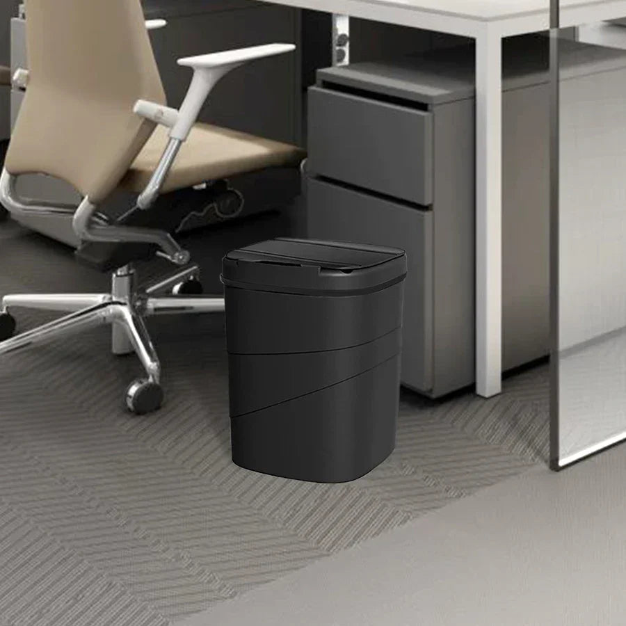 Touchless Sensor Trash Can Battery Powered Hygienic Household