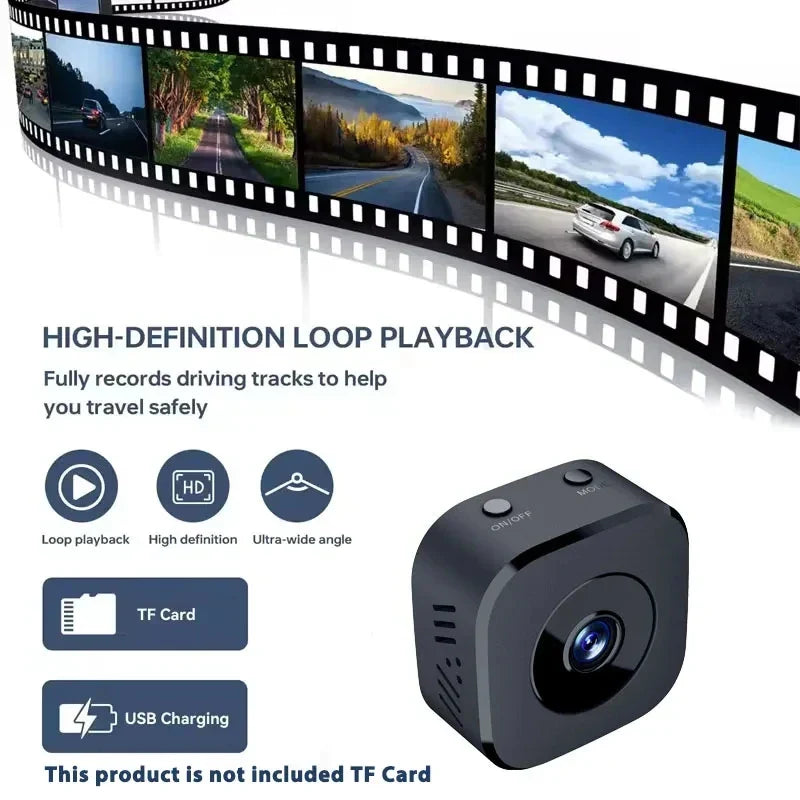 Mini2025 Edition Security Camera Cordless WiFi Surveillance Two Way Audio Motion Detection Infrared Night Vision 1080P Fall