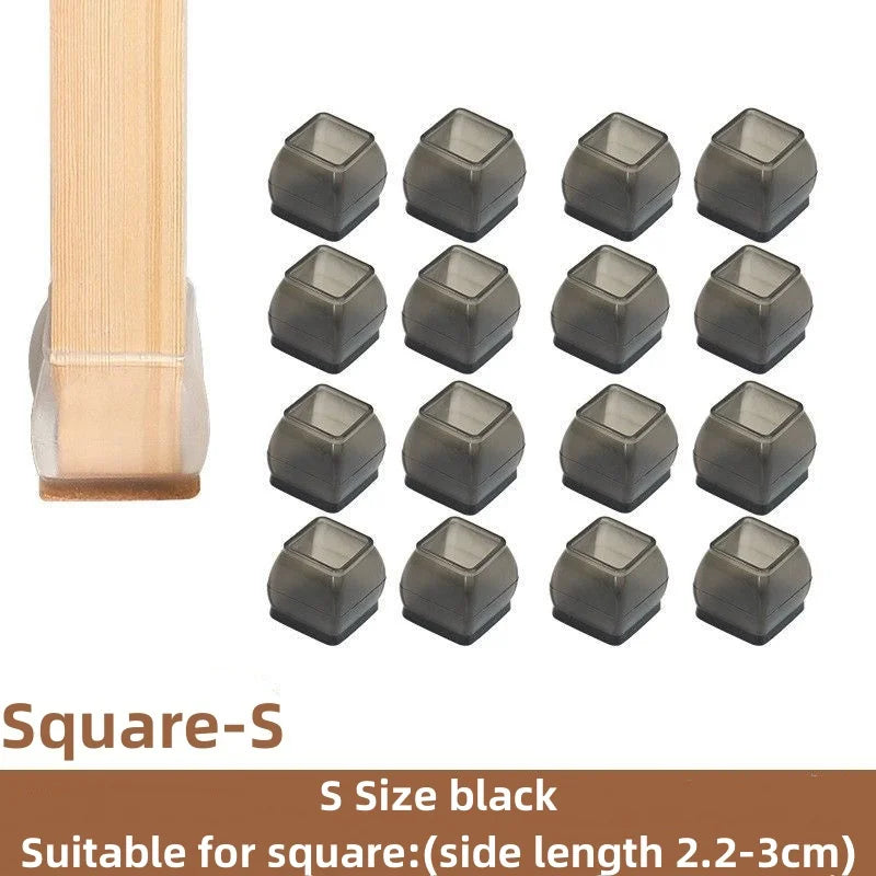Floor Protectors Chair Feet Leveling Mat 2026 – Silicone Anti-Slip Furniture Leg Pads 16-Pack