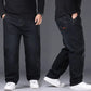 Relaxed Oversized Men's Jeans - High Waist, Stretch Denim