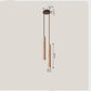 LED Japandi Pendant Lamp Wood Tube Japan Style Bedroom Light