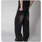Men's Oversized Wide Leg Jeans - Baggy Straight Cotton Blend