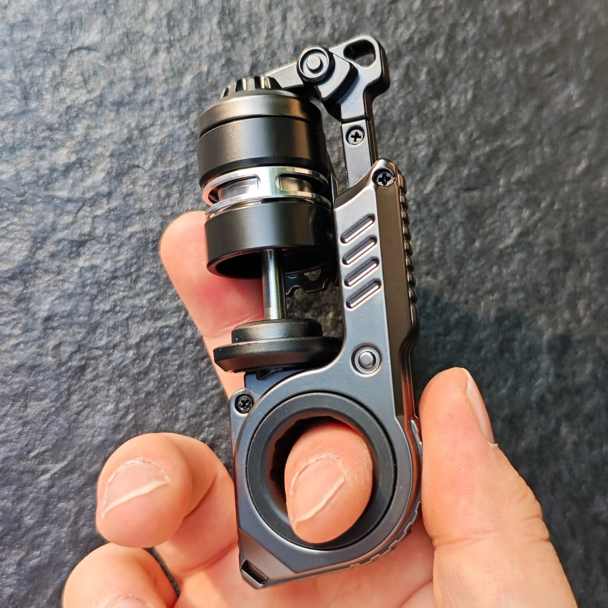 Tuning Fork Magnetic Ratchet Cybercore Desk Stress Relief Toy 2026 – EDC Metal Fidget Slider Kit