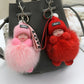 Sleeping Pompom Baby Keychain Plush Bag Charm Cute Gift