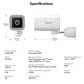 Outdoor Security Camera 2K HD AI Human Detection IP65 Weatherproof 180 Degree Pan Fall 2026 Works With Alexa Google Household