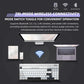 Cordless Low Profile Mechanical Keyboard 98 Keys PBT